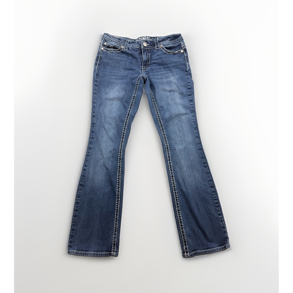 Paisley Sky Women's Bootcut Jeans Stitch Women's Size 4 Medium Wash Denim 28x29